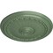 Ekena Millwork Brunswick Ceiling Medallion (Fits Canopies up to 4 1/2"), 27"OD x 2 1/2"P, Athenian Green CM27BRAGF - alternate 3